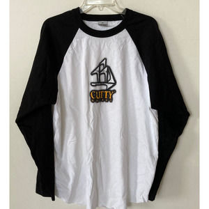 Cutty Whisky Whiskey Raglan 3/4 Sleeve Jersey Tee T Shirt Mens XL